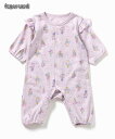 20%OFF SALE【新作】カバーオール ブーケ柄 長袖カバーオール 70cm80cm 新生児 ベビー 女の子 こども 出産祝い Ampersandアンパサン...