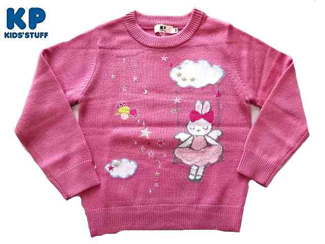 新作【KP】ニットプランナー mimi ミミちゃんブランコセーター 120cm130cm140cm ニット ウォッシャブル..