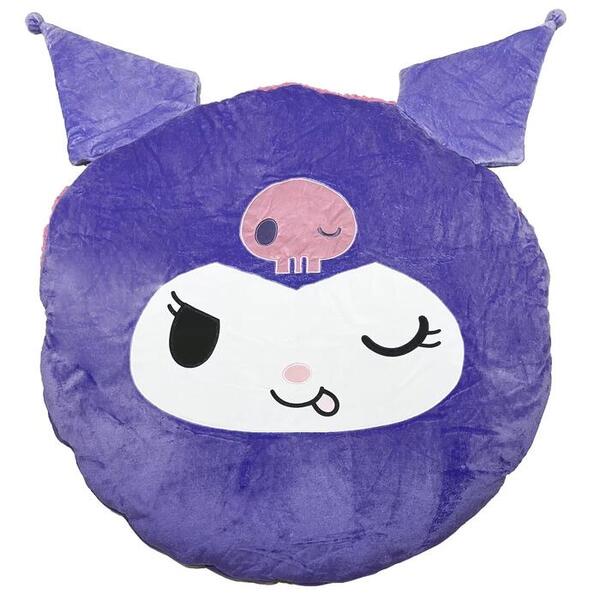 【送料無料】大きくてかわいい♪ 入れるキャラクターフロア クッション【クロミ】【シナモロール】足入れ サンドクッション あったか BIGサイズ 95cm×95cm【コストコ】サンリオ [2]