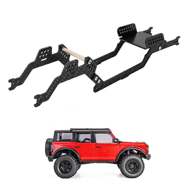 Traxxas トラクサス TRX-4M カーボンファイバー フレームキット ブロンコ1/18 RCクローラーのサムネイル