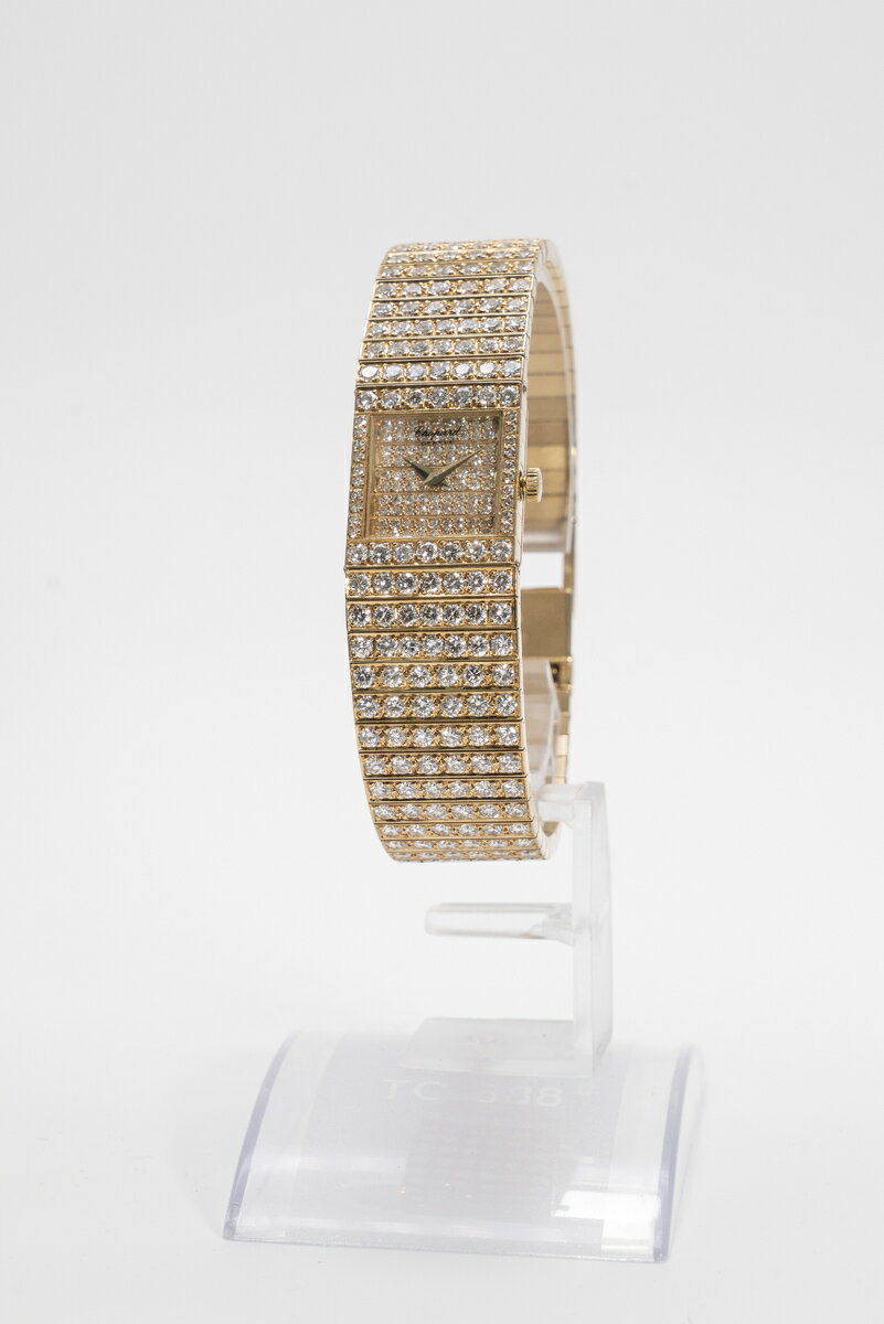 【中古】Chopard ショパール　オリジナルダイヤモンド　　クォーツ レディース　腕時計　約88.9g