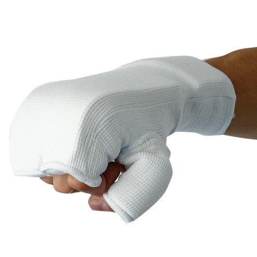 【空手 拳サポーター】GLOBAL SPORTS グローバルスポーツ フルハンドプロテクターHTP-030 カラー:白 サイズ:S・M・L 左右1組