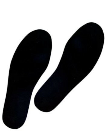 【靴　保温インソール】 保温ブラックインソール　男性用 サイズ24.0～28.0cm　左...