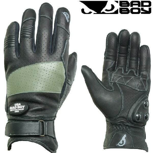 「送料無料■BADBOY（バッドボーイ） 本革メッシュグローブ L・LL・3L 10301S パンチングレザーメッシュ