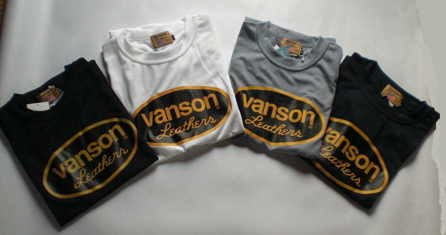 ★緊急入荷★VANSON（バンソン）Tシャツ　クールファスト素材使用（蒸れ・べたつき防止）■S M L LL 10805S