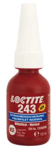 ロックタイト ネジ緩み止め 243 中強度 10ml 品番 1550211 推奨ネジ径 M6～M20 破壊脱出トルク 26/5Nm ..