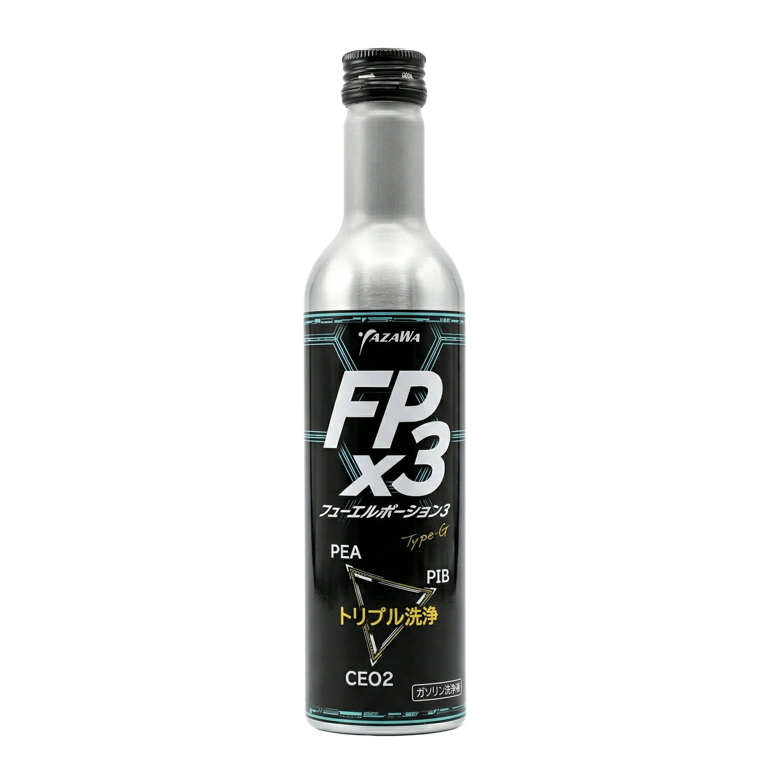 FPx3 フューエルポーション3　300ml　FP3-G300 ◆超高濃度の PEA x PIB x CEO2 を配合し、インジェクター・インテークバルブ・燃焼室・エキゾーストバルブ・EGR・触媒まで広範囲で強力にクリーニングします。