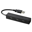 バッファロー(Buffalo) USB2.0 バスパワー 4ポート ハブ BSH4U050U2BK ブラック