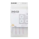 エレコム CD/DVD対応ファイルケース CCD-FS24CR クリア