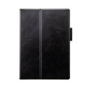 MSソリューションズ 2021 iPad mini (第6世代) 薄型PUレザーフラップケース LP-ITMM21PRIBK ブラック