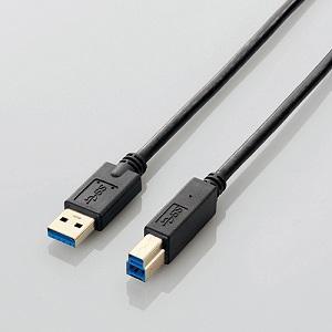 エレコム USB3．0ケーブル／A-B／スタンダード／2m USB3-AB20BK ブラック