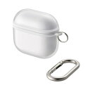 エレコム AirPods (第4世代)用 MUBRAIN ソフトケース エアバッグ AVA-AP06AIR2WH ホワイト