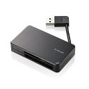 エレコム カードリーダー USB3.0 ケーブル収納タイプ MR3-K303BK ブラック