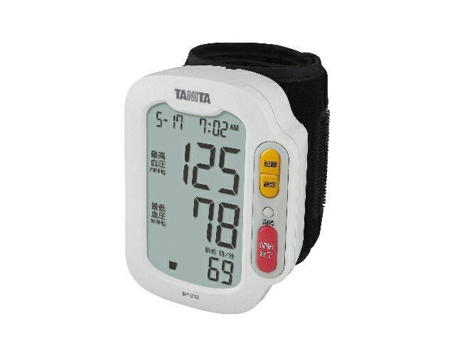 血圧計 タニタ 大画面手首血圧計（低室温対応）収納ケース付 BP-E13-WH ホワイト