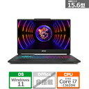 MSI（エムエスアイ） Cyborg 15 A13V CYBORG15-A13VFK-4125JP ブラック スケルトン