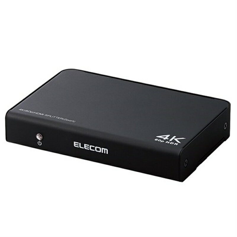 エレコム HDMI分配器/4K60p対応/1入力/2