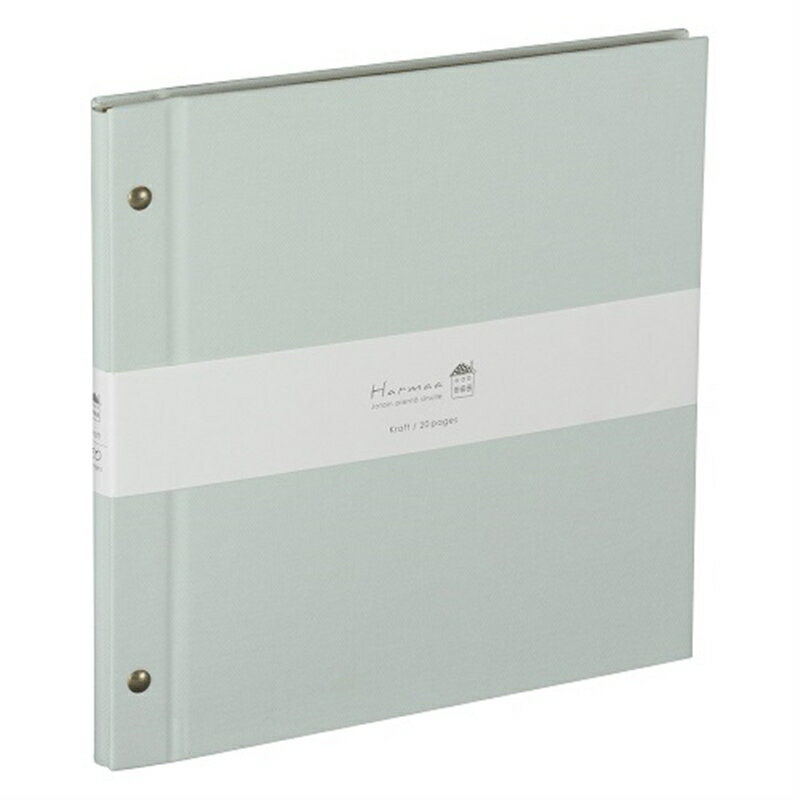 ナカバヤシ ハルマー／ビス式フリーアルバム／デミ A-HRD-201-B ミントブルー