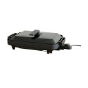 山善 1枚2役両面ホットプレート YHM-SW130(T) ブラック