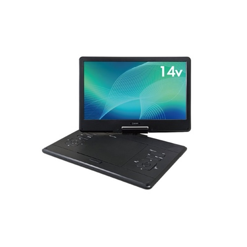 Qriom ポータブルDVDプレーヤー(14インチ) KPD-NC140(B) 画面サイズ:14v型