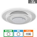 アイリスオーヤマ 音声操作LEDシーリングライト CEK-A08DLPWV 電球色~昼光色相当 主に8畳用