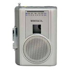 WINTECH AM／FMラジオ付テープレコーダー PCT-02RM シルバー