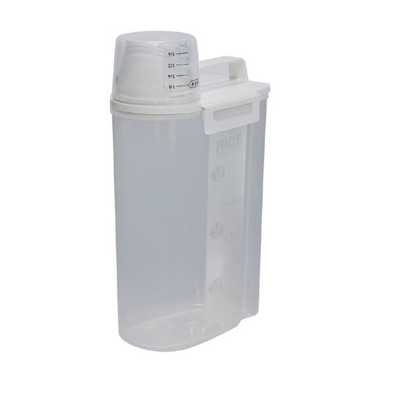 アスベル 密閉米びつ2kg（パッキン付） A7510 クリア