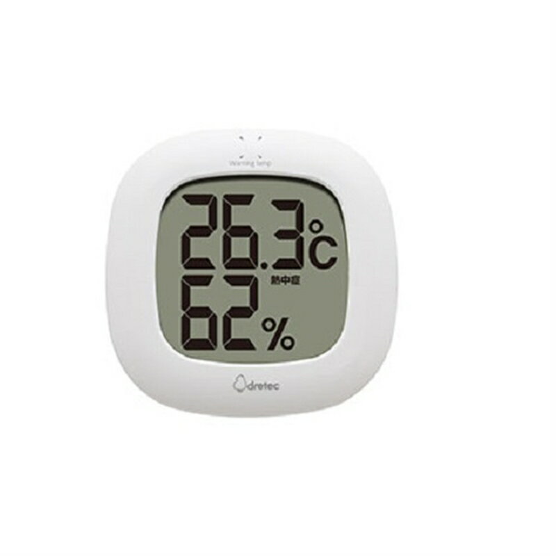 dretec（ドリテック） デジタル温湿度計「ルミール」 O-423 WT ホワイト