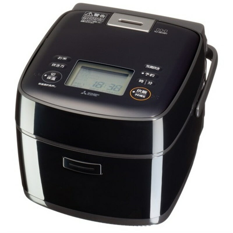 (長期無料保証)三菱電機(MITSUBISHI) IHジャー炊飯器 備長炭 炭炊釜 NJ-SE06H-B 黒曜(こくよう) 炊飯容量:3.5合