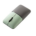 サンワサプライ 静音BluetoothブルーLEDマウス SLIMO(充電式) MA-BBS310G グリーン