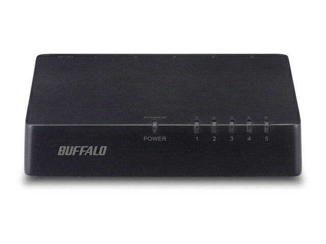 バッファロー（Buffalo） スイッチングHub LSW4-TX-5EPL/BKD ブラック