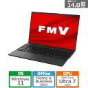 富士通 14型ノートパソコン FMV UHシリーズ FMVUXJ3B ピクトブラック