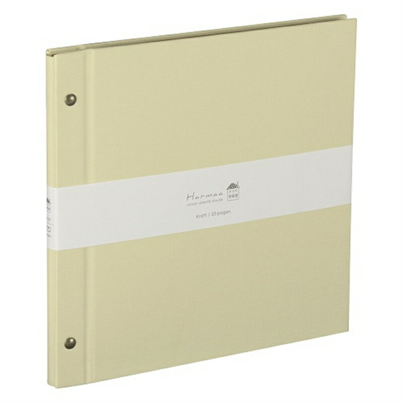 ナカバヤシ ハルマー／ビス式フリーアルバム／デミ A-HRD-201-Y イエロー