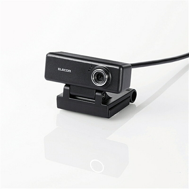 エレコム PCカメラ／200万画素／マイク内蔵 UCAM-C520FBBK ブラック