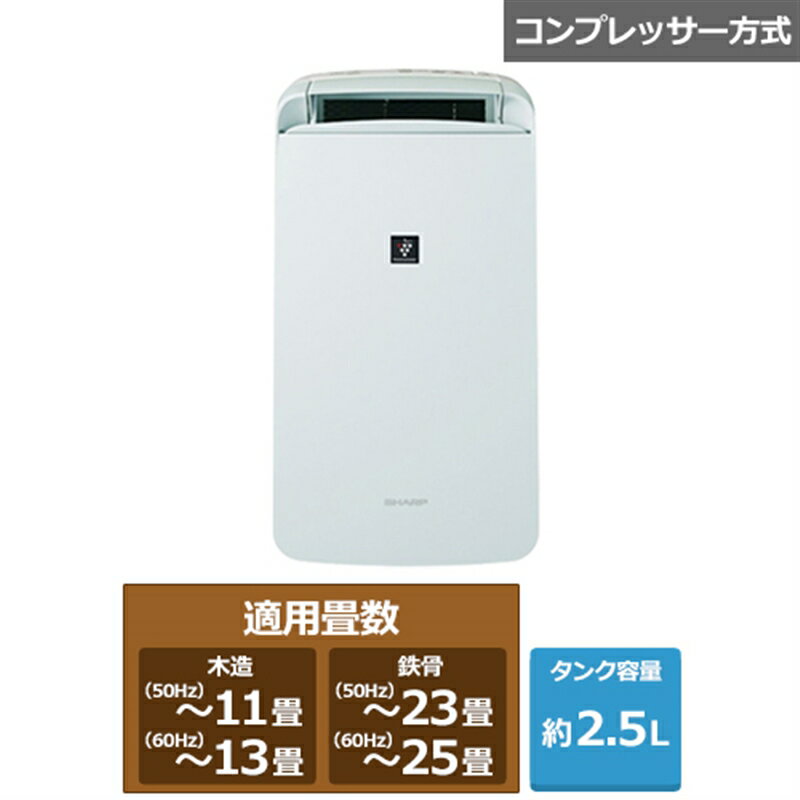 SHARP（シャープ） プラズマクラスター冷風・衣類乾燥除湿機 CM-S100-W ホワイト系