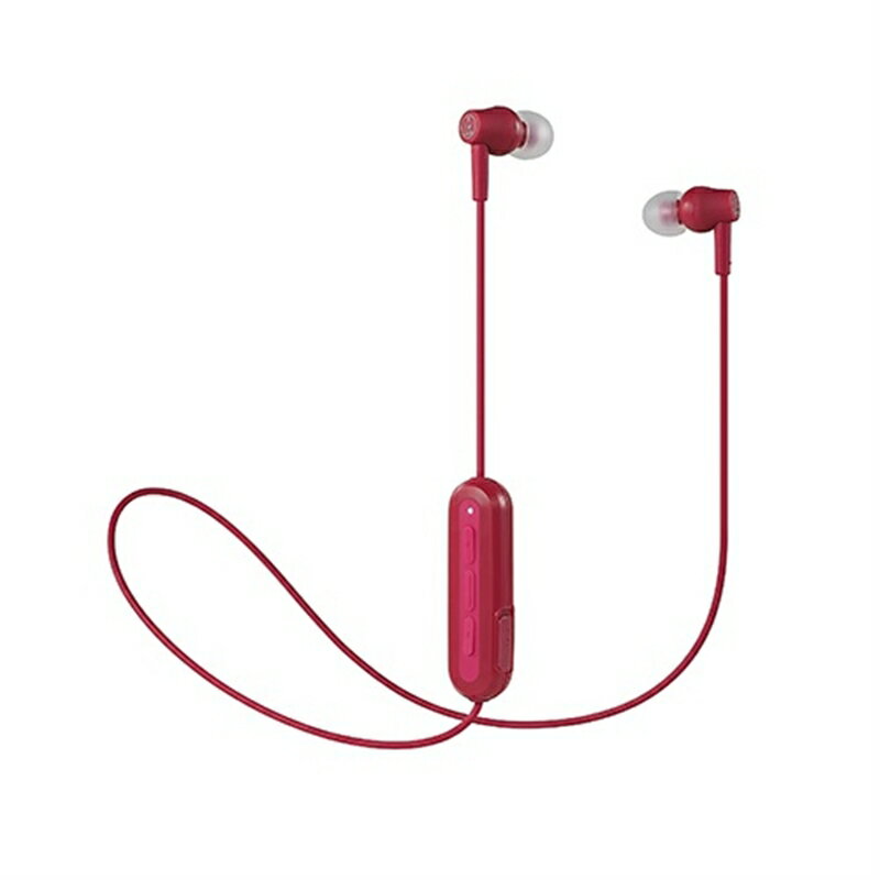 オーディオテクニカ Bluetoothイヤホン ATH-CK150BT RD レッド