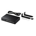 BUFFALO｜バッファロー ギガ スイッチングハブ Giga LAN HUB 5ポート 電源内蔵 背面マグネット LSW6-GT-5NS/BK ブラック[LSW6GT5NSBK]