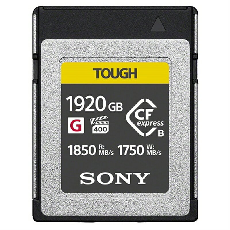 SONY（ソニー） CFexpress　Type B メモリーカード（BURANO対応） 　1920GB CEB-G1920T 容量：1920GB