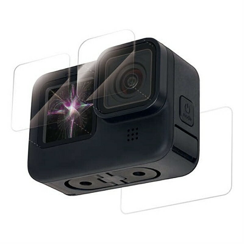 エレコム GoPro HERO9 Black用セラミックコートガラスフィルム AC-GP9BFLGGCS