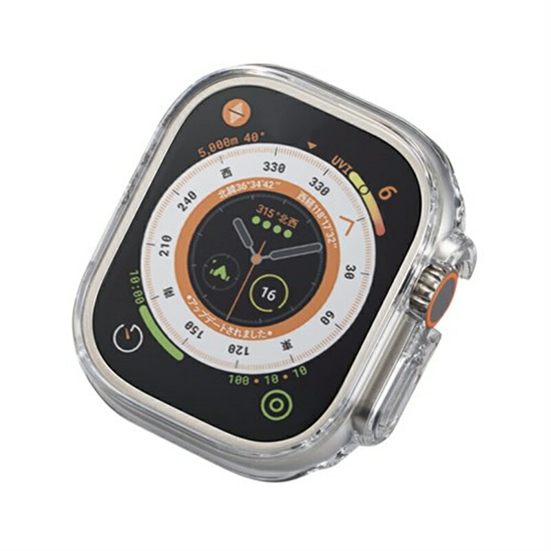 エレコム アップルウォッチ カバー Apple Watch Ultra 49mm バンパー ハード AW-22CBPPCR クリア