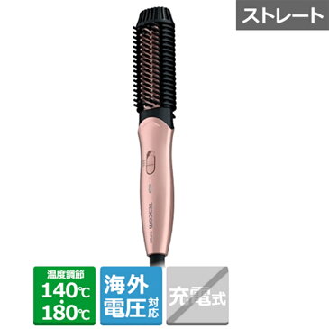 テスコム イオンホットブラシコンパクトヘアアイロン（海外電圧対応） THP300-P ピンクゴールド