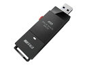 バッファロー（Buffalo） スティック型SSD PC TV録画向け USB3.2（Gen2）対応 SSD-SCT1.0U3-BA ブラック SSD：1TB