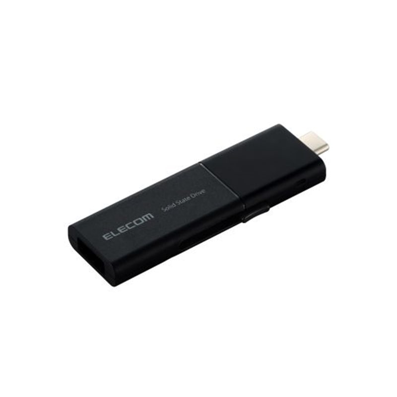 エレコム USB Type-C(TM)/USB-Aコネクター対応外付けポータブルSSD ESD-EWB0250GBKR ブラック　SSD：250GB