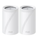 TP-Link(ティーピーリンク) BE9300 トライバンドメッシュWi-Fi 7システム(2パック) Deco BE65 Pro 2P