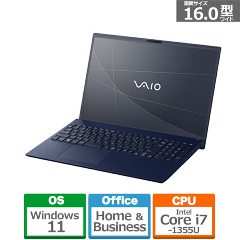 VAIO VAIO F16 i7-1355U 16G 512GB 16.0WUXGA VJF16190111L ネイビーブルー