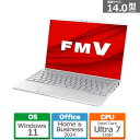 富士通 14型モバイルパソコンFMV LIFEBOOK UHシリーズ UH90/J3 FMVU90J3W シルバーホワイト