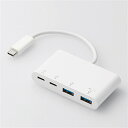 エレコム USB Type−Cコネクタ搭載USBハブ(PD対応) U3HC-A423P5WH ホワイト