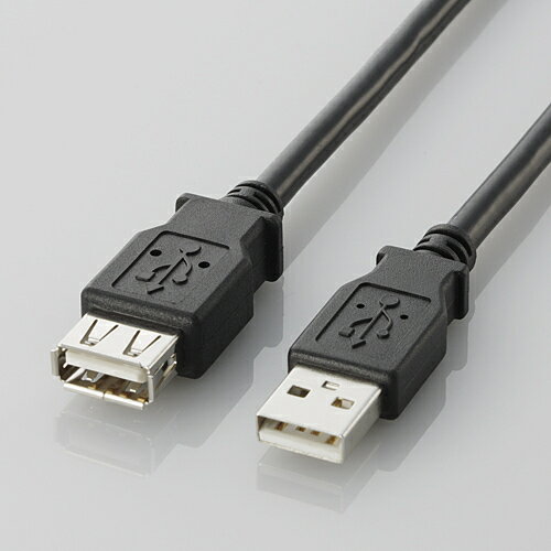 エレコム USB2．0延長ケーブル U2C-E20BK