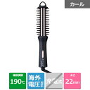 テスコム ロールブラシヘアアイロン（海外対応）22mm THR7-K ブラック