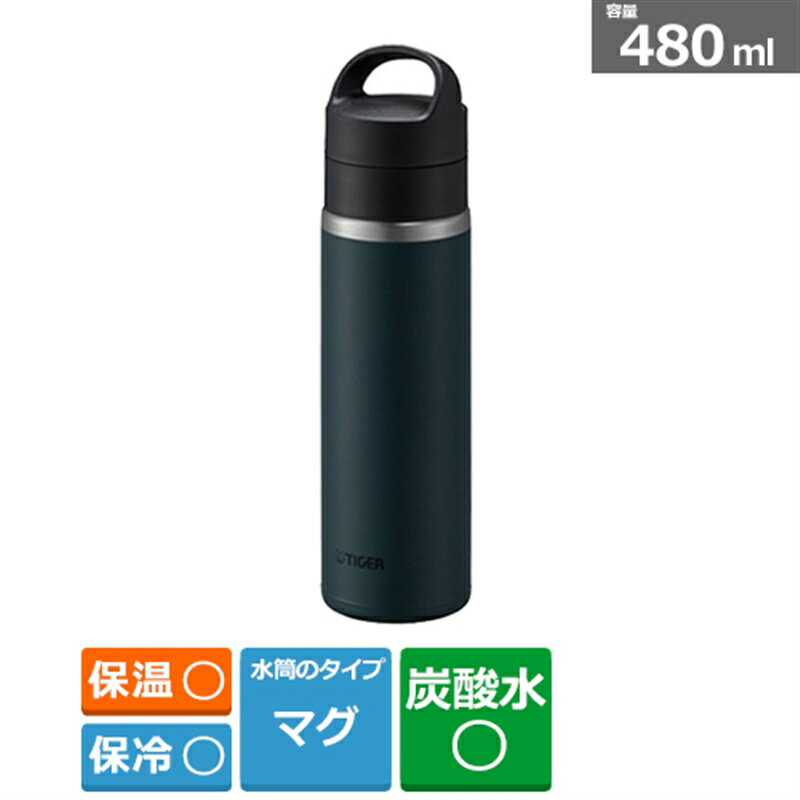 タイガー魔法瓶 真空断熱炭酸ボトル　0.48L MKB-T048 AL レイクブルー