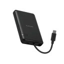 エレコム USB Type-C(TM)ケーブル一体モバイルバッテリー(5000mAh/12W) DE-C62-5000BK ブラック 容量:5,000mAh